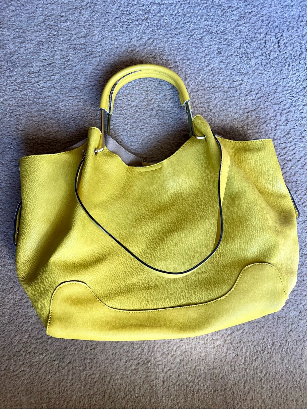 Yellow Double Handle Tote